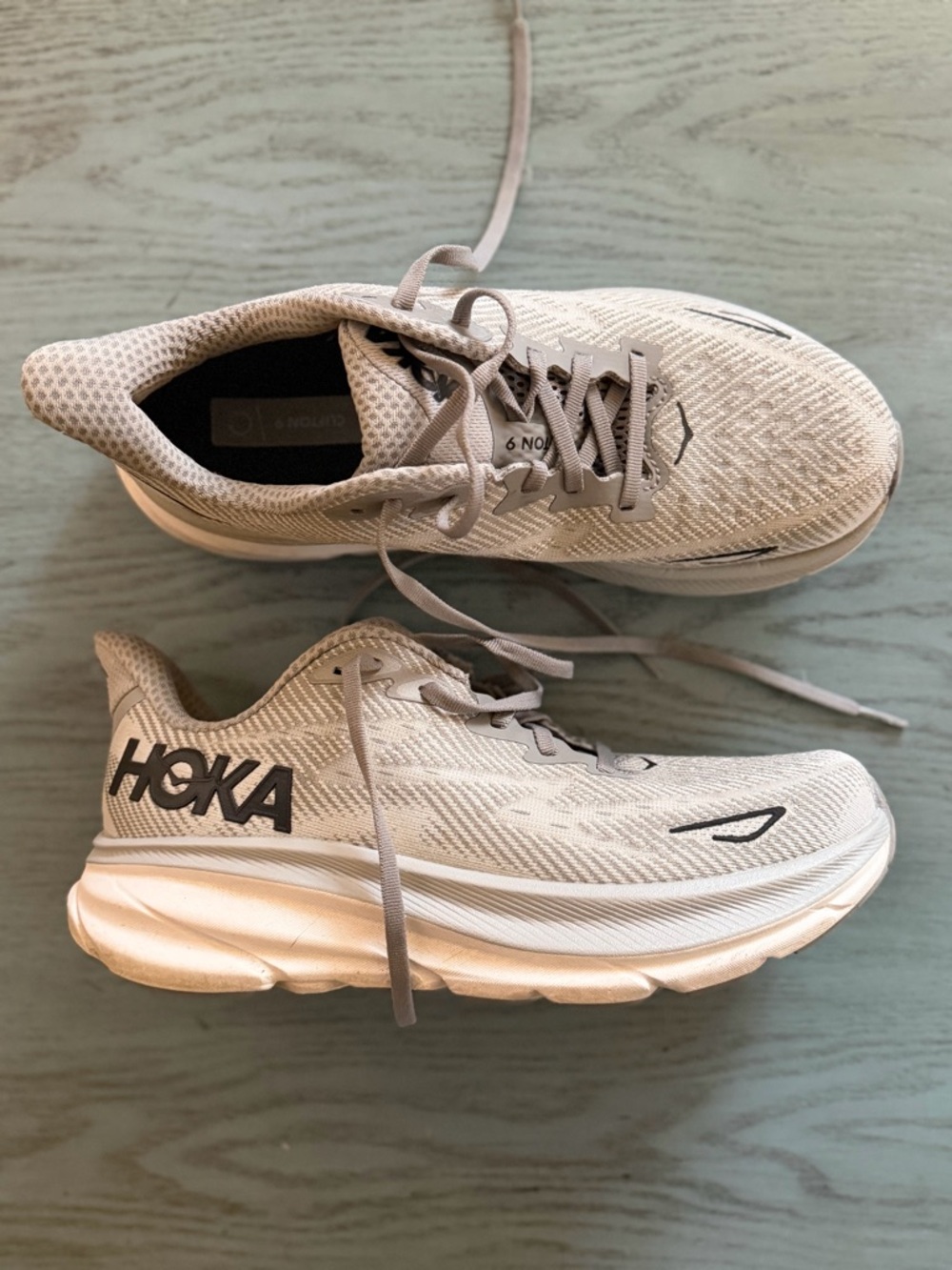 HOKA Clifton 8D Mens Harbor Mist/Black